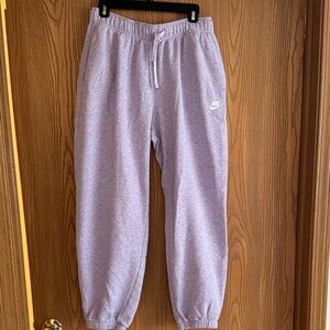 Nike oversized light purple sweatpants